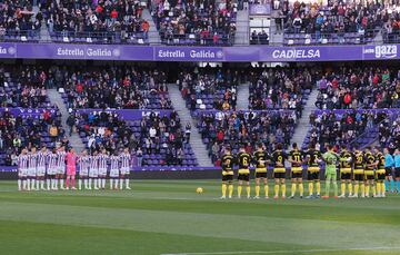 09/03/24 PARTIDO SEGUNDA DIV ISION
 REAL VALLADOLID - REAL ZARAGOZA
MINUTO DE SILENCIO 