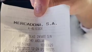 El impresionante ticket de una compra en Mercadona que supera los 1.000 euros