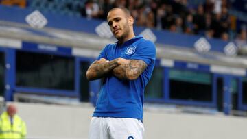 Sandro con el Everton. 