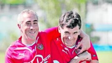 <b>MÁS PRUEBAS. </b>Mendilibar continúa perfeccionando sus sistema en otro amistoso en Luarca.