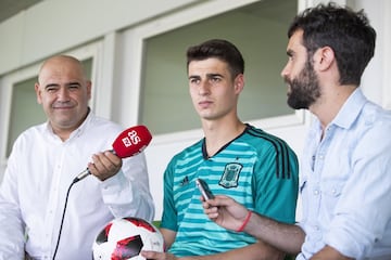 La sesión de fotos de Kepa en su entrevista para el Diario AS