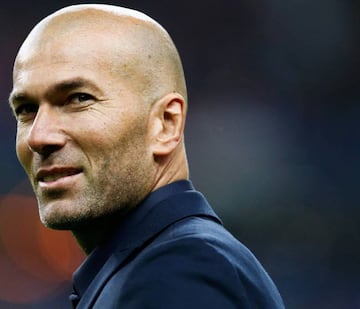 Former French international, Zinedine Zidane walks on the field prior to the International Friendly match between France and Brazil at the Stade de France.