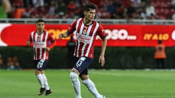  Jesus Orozco of Guadalajara during the game Guadalajara vs Santos, corresponding to Round 10 of the Torneo Clausura 2023 of the Liga BBVA MX, at Akron Stadium, on March 04, 2023.

<br><br>

Jesus Orozco de Guadalajara durante el partido Guadalajara vs Santos, Correspondiente a la Jornada 10 del Torneo Clausura 2023 de la Liga BBVA MX, en el Estadio Akron, el 04 de Marzo de 2023.