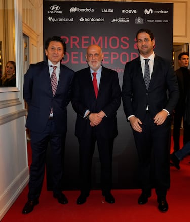 José Félix Díaz; Director Editoral de AS, Javier Tebas; Presidente de LALIGA y Aloysio Araujo; Director General de Deportes de Prisa Media.