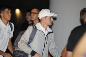 Toni Kroos a su llegada a Shanghái.