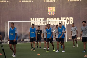 Así fue el entrenamiento de Boca en Barcelona