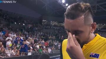 Nunca pensaron verlo así: Kyrgios se quiebra por los incendios