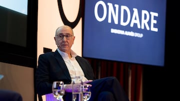 Josean Querejeta en la presentación de Ondare.