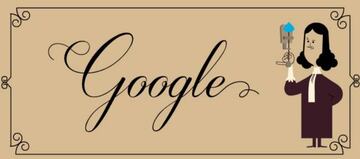 Doodle de Google en el 384º anviersario del nacimiento de Antoni van Leewenhoek