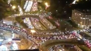 Más de 700 kilómetros de atasco para escapar de París horas antes del confinamiento