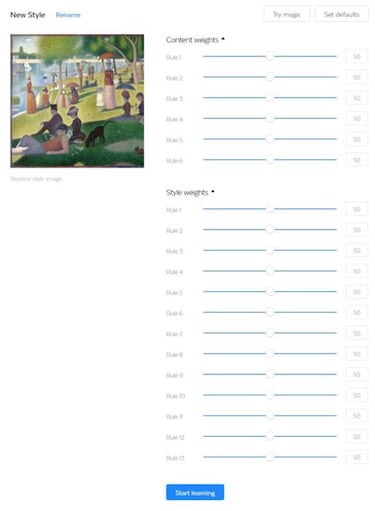 Copia el estilo de una foto o cuadro con la nueva IA de Prisma
