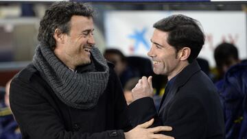 Marcelino, con Luis Enrique