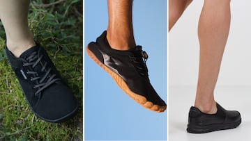 Las zapatillas minimalistas y los zapatos de seguridad tienen en común sus suelas antideslizantes.
