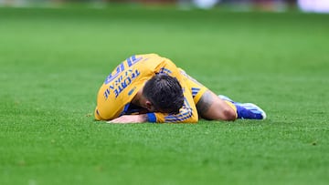 Andre-Pierre Gignac of Tigres during the final second leg match between Tigres UANL and Toluca, as part of the Liga BBVA MX, Torneo Apertura 2025 at Nemesio Diez Stadium, on December 14, 2025 in Toluca, Estado de Mexico, Mexico.