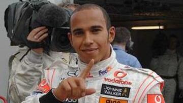 <b>CONFIADO.</b> Lewia Hamilton logró la pole en Alemania tras una espectacular vuelta