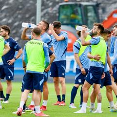 Gorrotxategi comienza la semana al margen del grupo