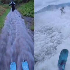 A falta de nieve, buenos son canales de drenaje