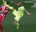 ¡Patada en la cara! La temeraria acción de Vidal ante Girona
