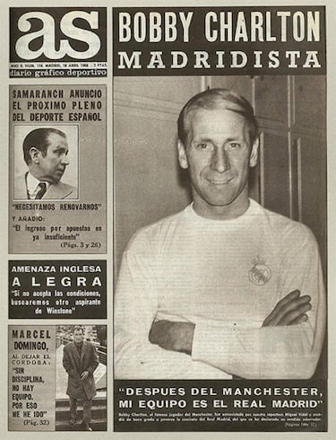 El da que Bobby Charlton fich por el Real Madrid
