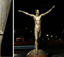La estatua de Ibra, en riesgo: pies serrados, una soga al cuello...