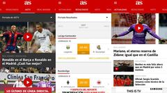 Ya puedes descargar la nueva App de AS: mejor, más personalizable...