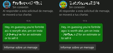 Si recibes este mensaje en Fortnite no le hagas caso: es una estafa para robarte los datos