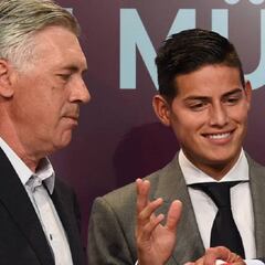 Carlo Ancelotti: "No tuve que convencer a James de venir"