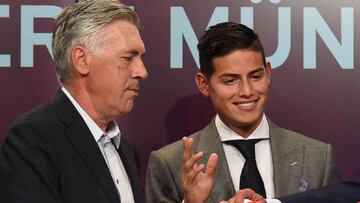 James y Ancelotti