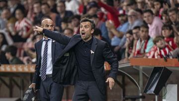 15-10-24. RUBÉN ALBÉS, DURANTE EL PARTIDO DEL SPORTING FRENTE AL CASTELLÓN.