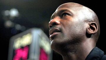 Michael Jordan, durante un partido de la NBA de los Washington Wizards