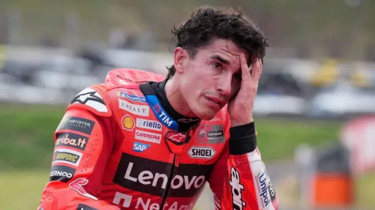 Marc Márquez tras plocamarse campeón de MotoGP con Ducati.