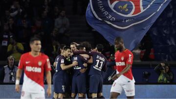 PSG clinch Ligue 1 title by thrashing Monaco