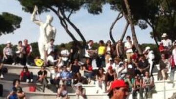 Rafa Nadal, en el Foro Itálico.