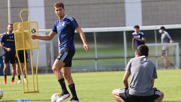 Entrenamiento de Osasuna en las instalaciones de Tajonar.