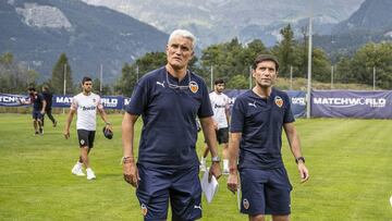 Rub&eacute;n Ur&iacute;a y Marcelino en Crans Montana. 