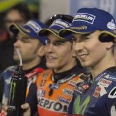 4 marcas diferentes al frente: Yamaha, Honda, Suzuki y Ducati