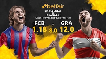 FC Barcelona vs. Granada CF: horario, TV, estadísticas, clasificación y pronósticos
