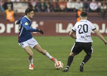 Nico Serrano, en el duelo de Copa ante el Athletic.