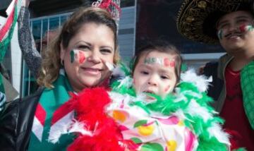 El color de la afición del Canadá vs México desde Vancouver