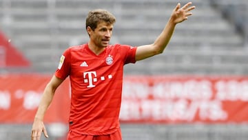 El futbolista laemán del Bayern Munich, Thomas Müller, durante un encuentro.