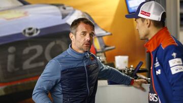 Sebastien Loeb y Dani Sordo, en una imagen de archivo durante el Rally de Gales 2017.