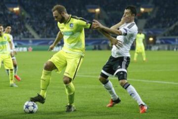 Laurent Depoitre y Javi Fuego.