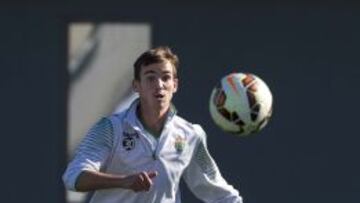 Fabián, en un entreno.