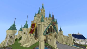 Recrean el castillo de Hyrule (Breath of The Wild) en Minecraft