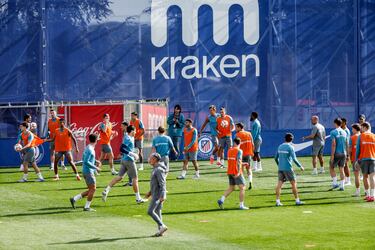 Gran ambiente durante el entrenamiento. 