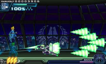 Captura de pantalla - Azure Striker Gunvolt (3DS)