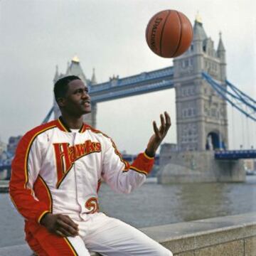 Dominique Wilkins en Londres en 1994.