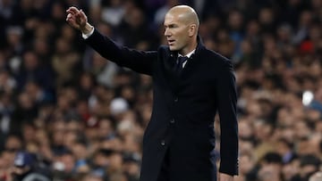 Zidane durante un partido del Real Madrid