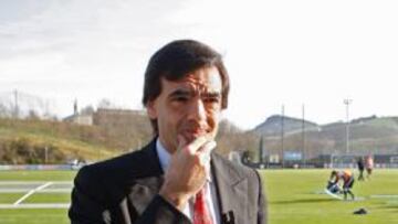 <b>TOZUDO. </b>Badiola, en las instalaciones de Zubieta en las que espera ver pronto a Nicola Zigic.