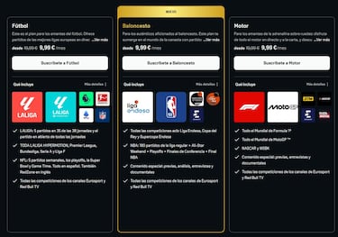DAZN hunde sus precios con tres nuevas ofertas para ver el fútbol, el baloncesto y la F1